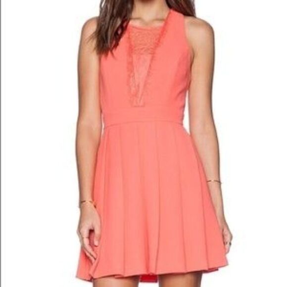 BCBGeneration Coral Dress Size 4 - Picture 1 of 7